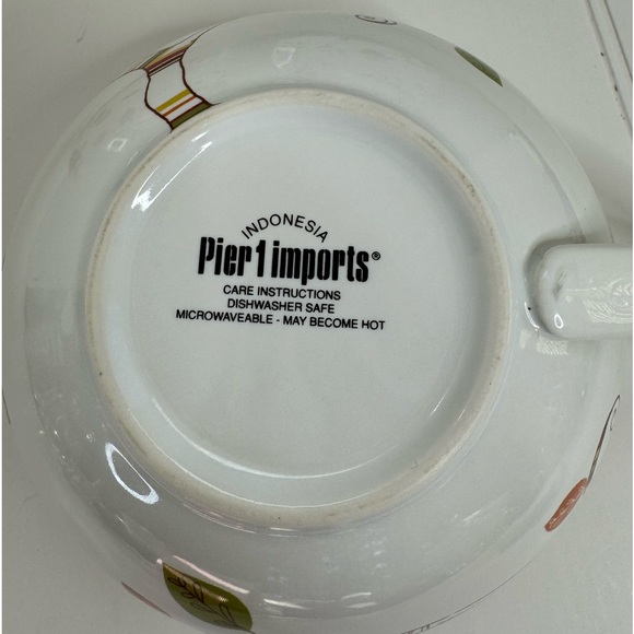 Set of 2 Pier 1 “Enchanted Woods “ Porcelain Plate and Mug. - Picture 3 of 4